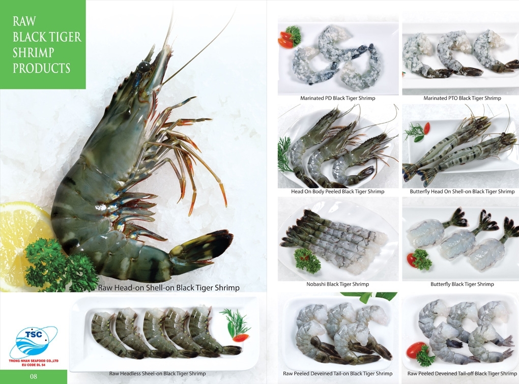 Raw Black Tiger shrimp